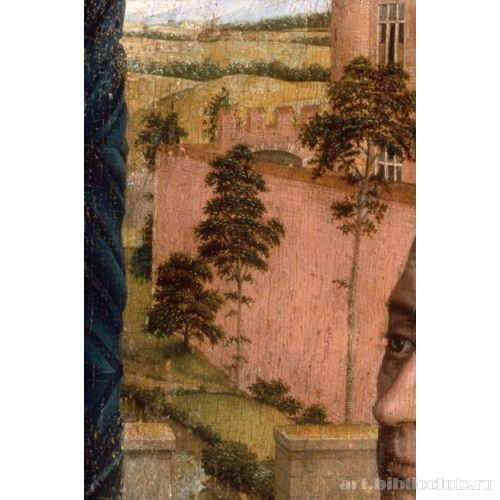 Святой Лука пишет портрет Мадонны. Фрагмент