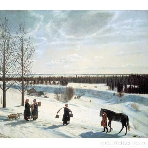 Зимний пейзаж. Русская зима