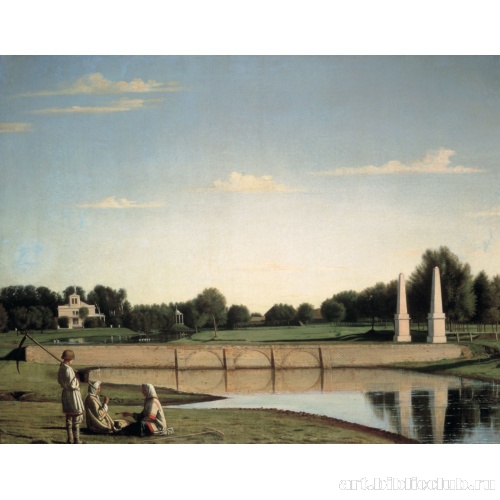 Вид на плотину в усадьбе Спасское Тамбовской губернии