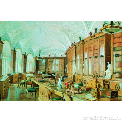 Интерьер библиотеки Павловского дворца