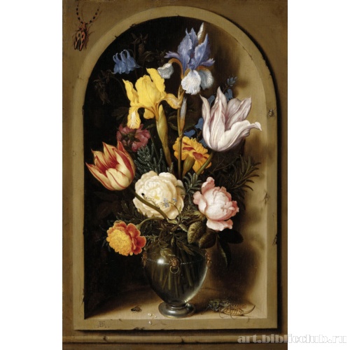 Букет цветов в нише