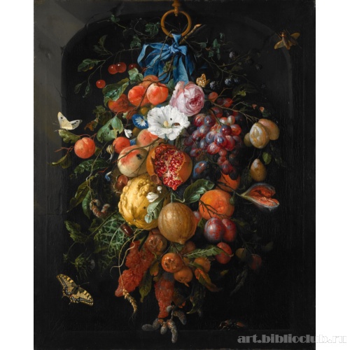 Гирлянда из фруктов и цветов