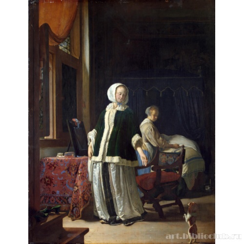 Утро молодой женщины