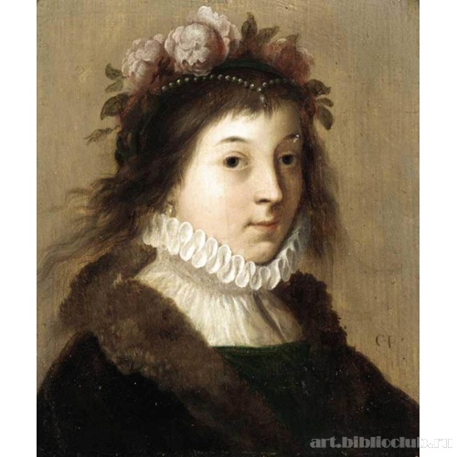 Портрет молодой девушки в образе Флоры