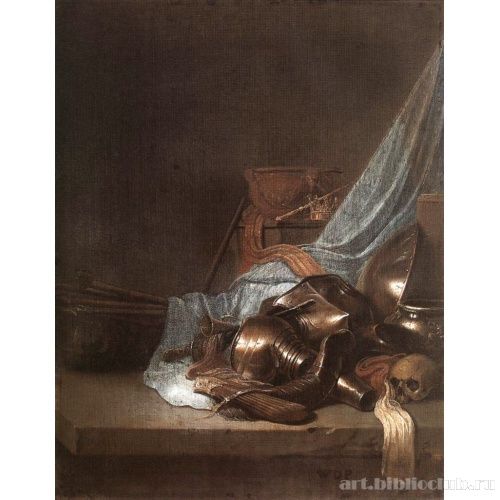 Натюрморт с оружием и знаменами