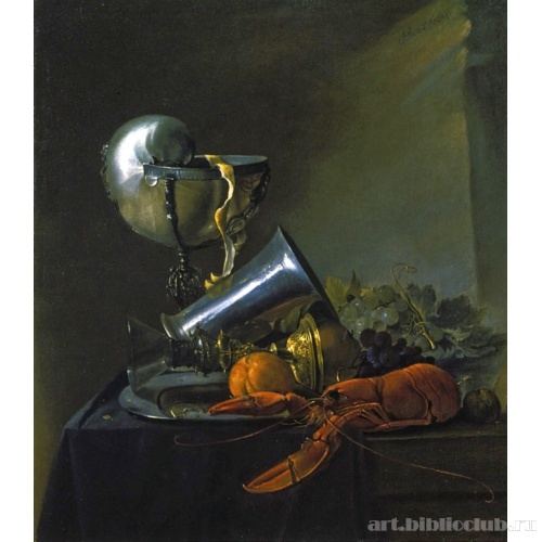 Натюрморт с лобстером и кубком наутилус