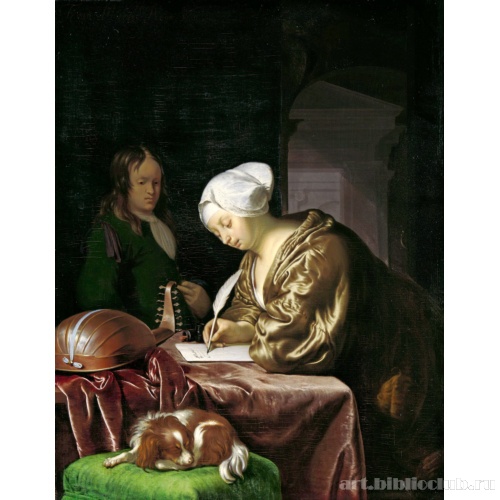 Женщина, пишущая письмо