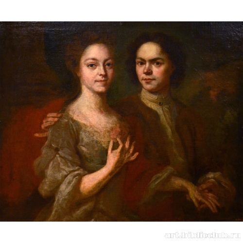 Автопортрет с женой Ириной Степановной