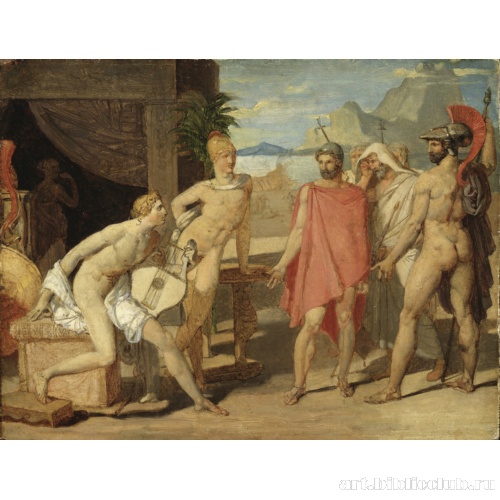 Ахиллес принимает в своей палатке посланцев Агамемнона