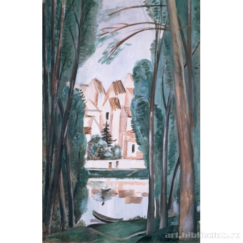 Пейзаж с лодкой у берега (Карьер-Сени-Дени)