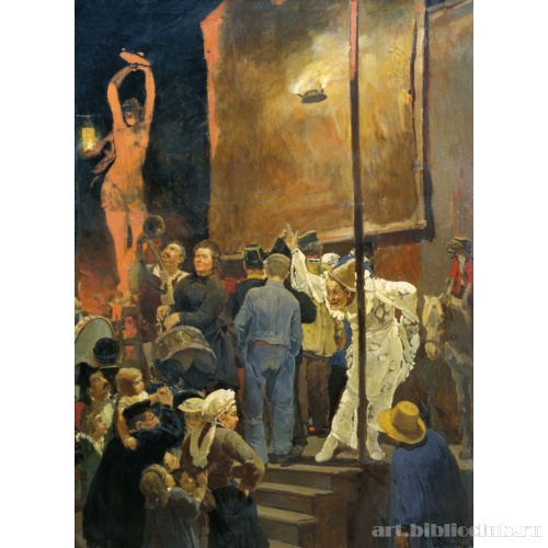 Акробаты на празднике в окрестностях Парижа