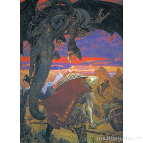 Бой Добрыни Никитича с семиглавым Змеем Горынычем