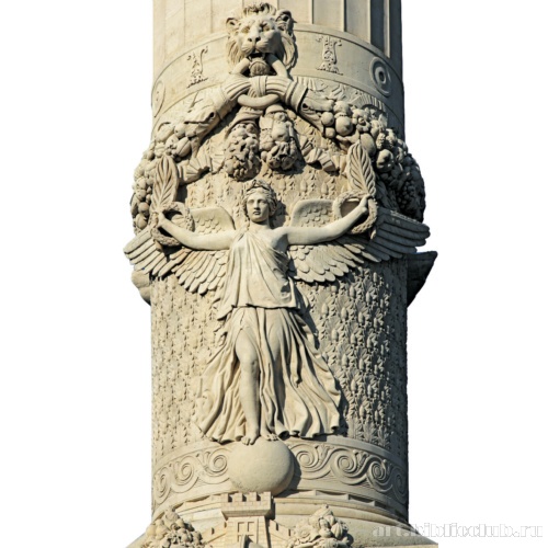 Фрагмент колонны заставы дю Трон в Париже