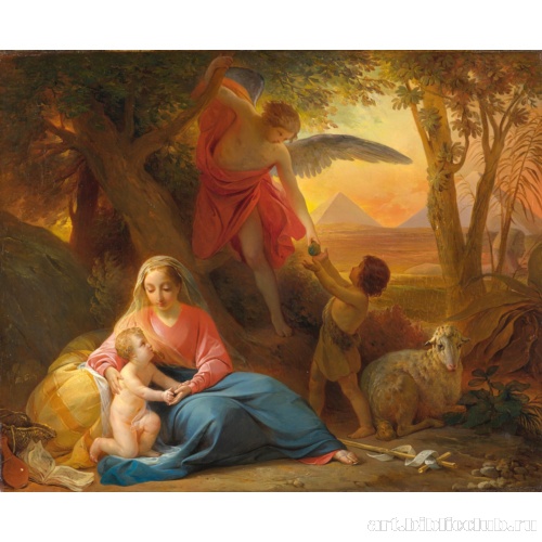 Отдых Святого семейства на пути в Египет