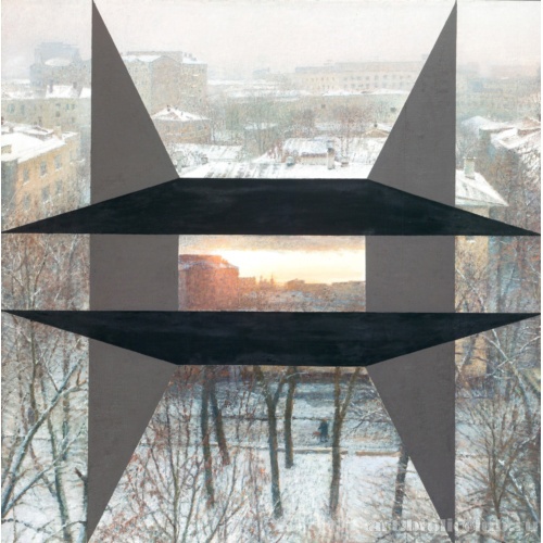 Из окна мастерской (Московский дворик)