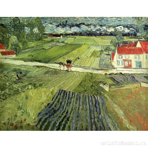 Пейзаж близ Овера в дождливый день