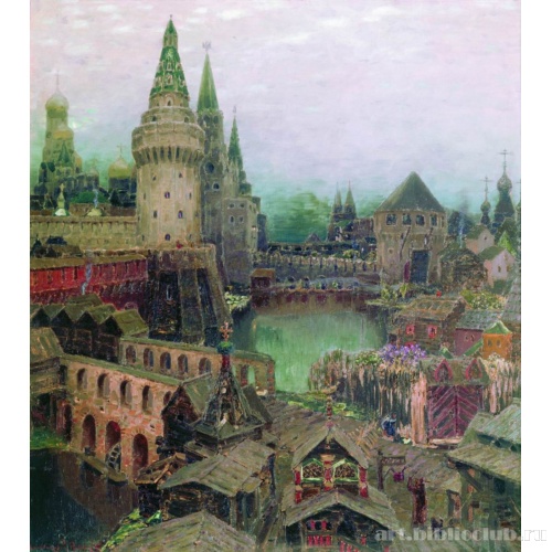 На рассвете у Воскресенского моста. Конец XVII века