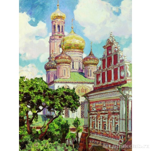 Симонов монастырь. Облака и золотые купола