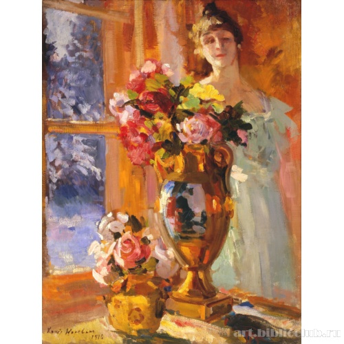 Натюрморт с портретом В.В. Перцовой