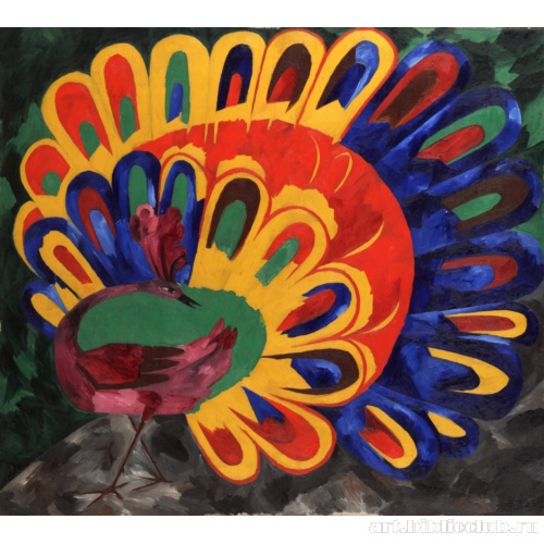 Павлин под ярким солнцем (стиль египетский)