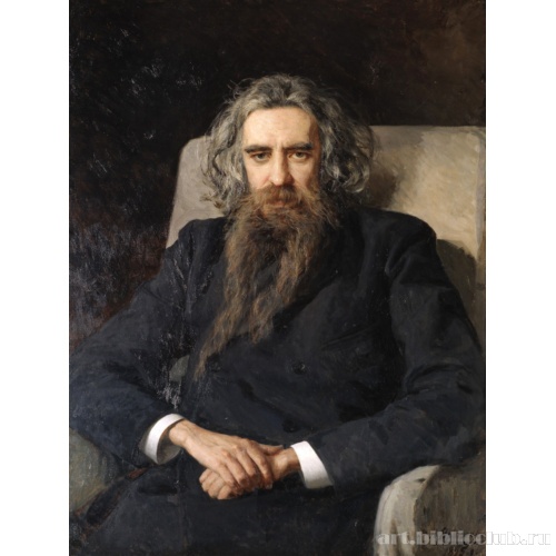 Портрет философа и поэта Владимира Сергеевича Соловьева (1853-1900)