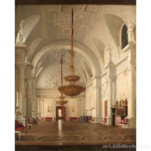 Вид Белого зала Зимнего дворца