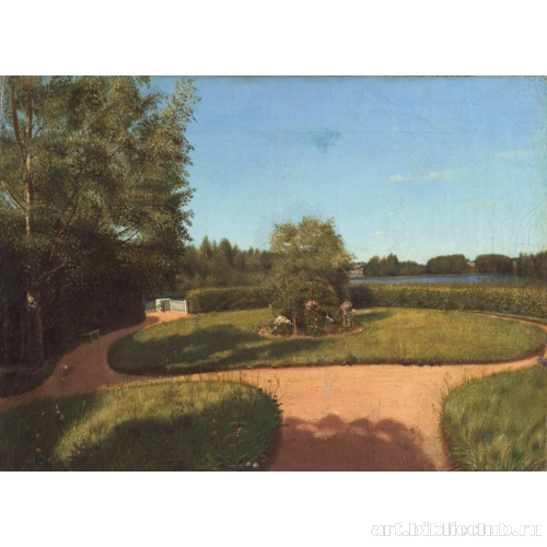 Вид на палисадник в усадьбе Н.П. Милюкова 