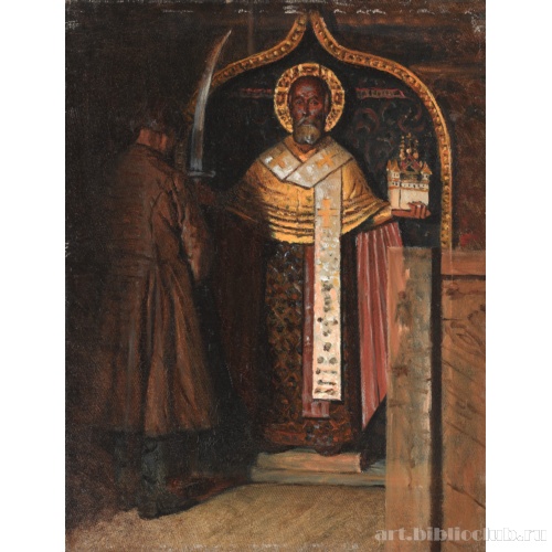 Икона Николы с верховьев реки Пинеги