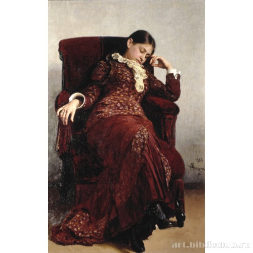 Отдых. Портрет В. А. Репиной, жены художника