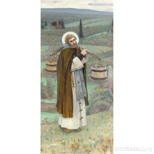 Труды преподобного Сергия. Триптих. Левая часть