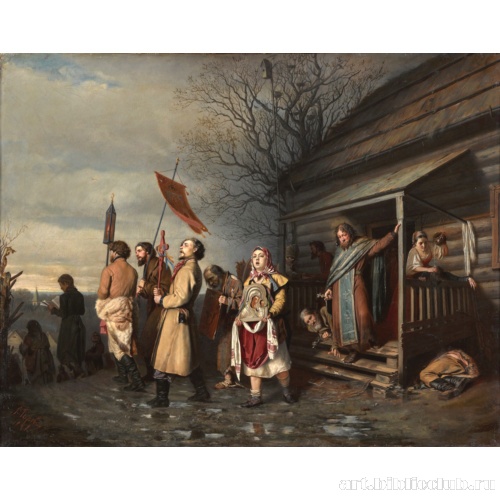 Сельский крестный ход на Пасхе