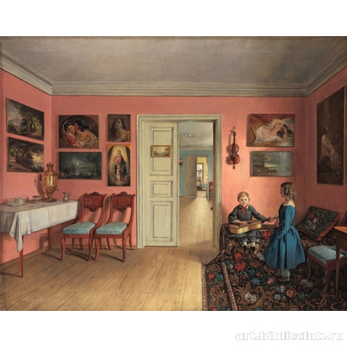 В комнатах усадьбы художника И.Ф. Хруцкого 