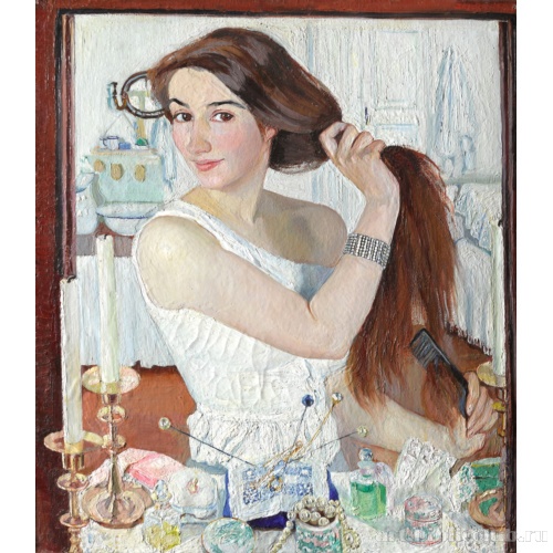 За туалетом. Автопортрет