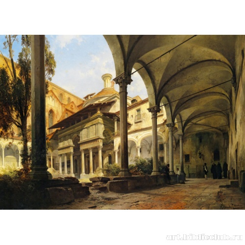 Двор с капеллой Пацци в церкви Санта-Кроче