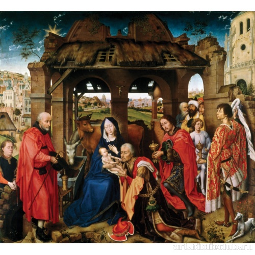 Поклонение волхвов. Центральная часть «Алтаря Колумбы»