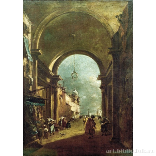 Вид сквозь арку (Фонарь)