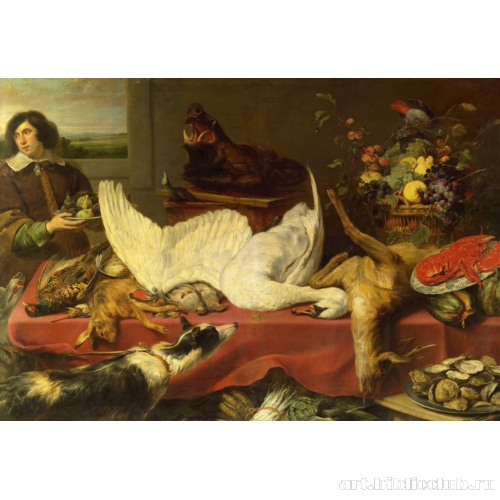 Натюрморт с лебедем