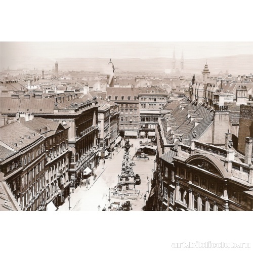 Перспектива улицы Грабен, «Грабенхоф» — слева