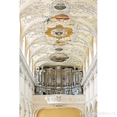 Аббатство Оберцель, монастырская церковь. Вид на орган