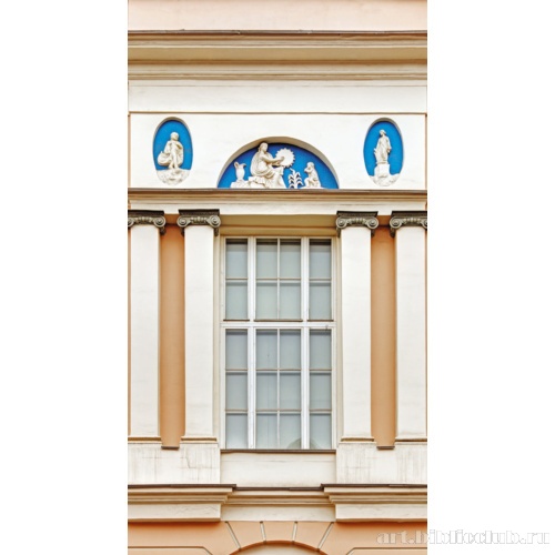 Дом М.П. Губина. Фрагмент окна главного фасада