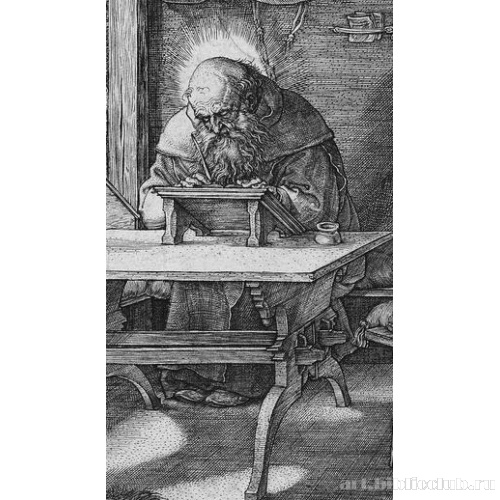 Святой Иероним в келье. Фрагмент