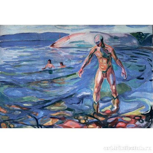 Купающийся мужчина