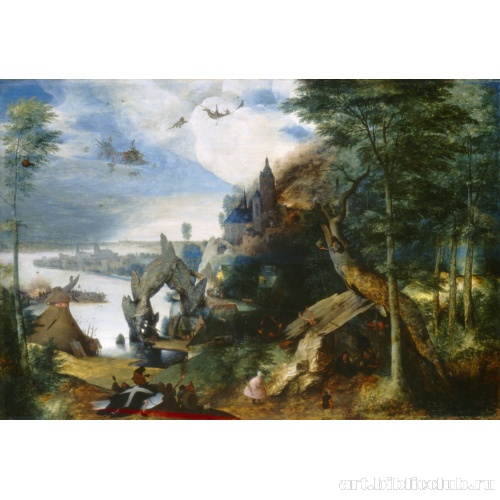 Пейзаж с искушением святого Антония