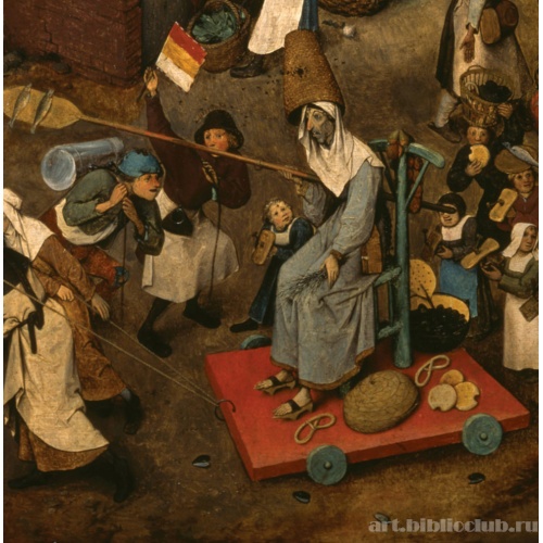 Битва Поста и Масленицы. Фрагмент