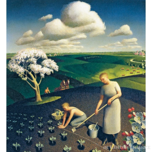 Весна в деревне