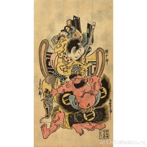 Актеры Итикава Дандзюро и Саката Хангоро