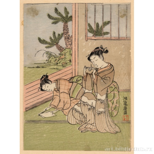 Дети, складывающие бумажных журавликов