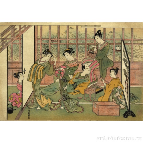 Публичный дом в Синагава: первая страница сборника Сюнга