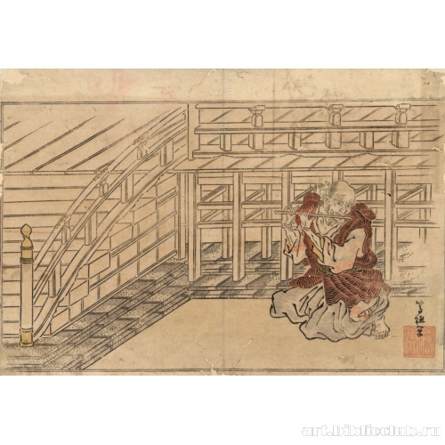 Старик, играющий на флейте