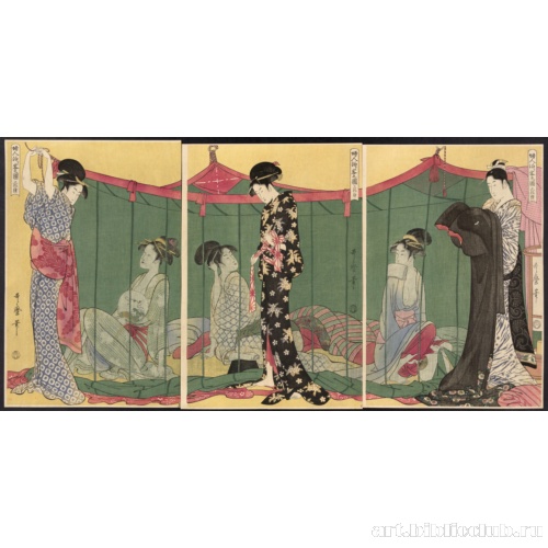 Женщина и посетитель